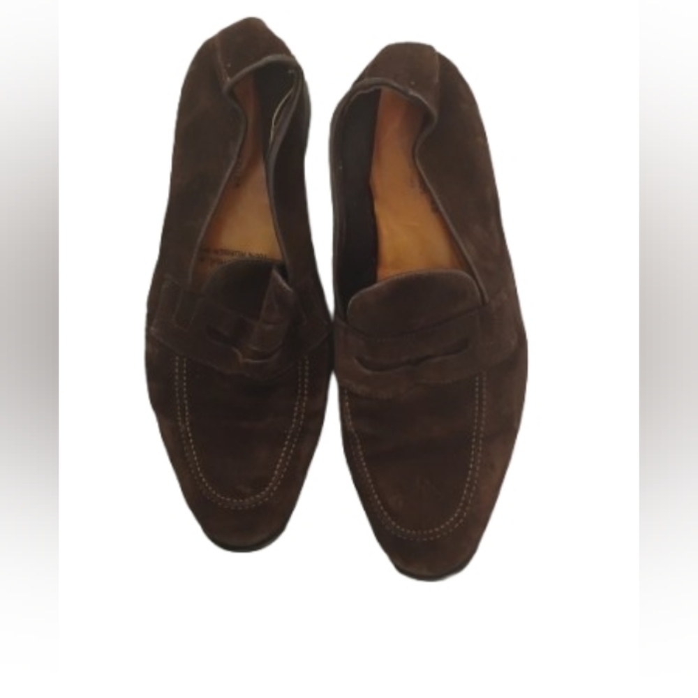 Bloomingdale's The Men's Store Leather Made In Italy Loafers Sz 8